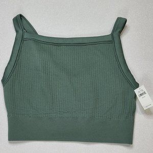 NWT, Aerie Ribbed Seamless High Neck Longline Bralette, XL